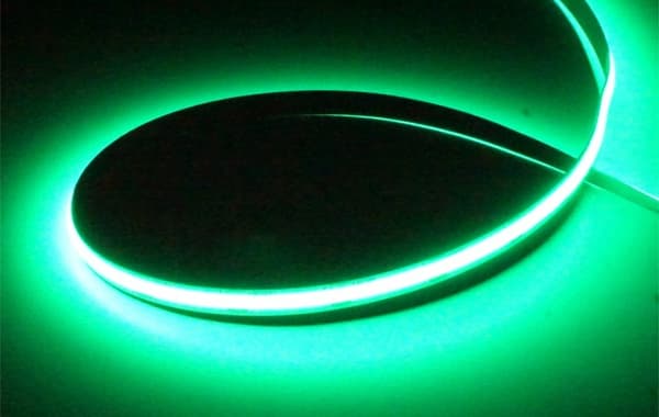 LED-list COB 480 9W/m grön 12V IP20 5m dimbar Ecolight