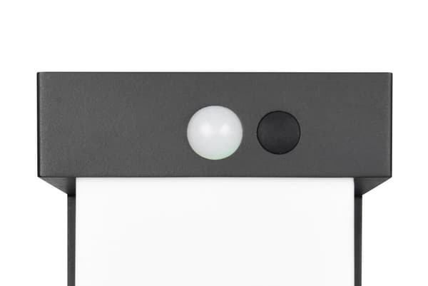 Moderne sort havestolpe 50 cm hybrid solcelle LED 5.5W COLOMBO RL