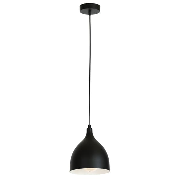 Sort pendelspot Noak classic 1xE27 15W Luminex