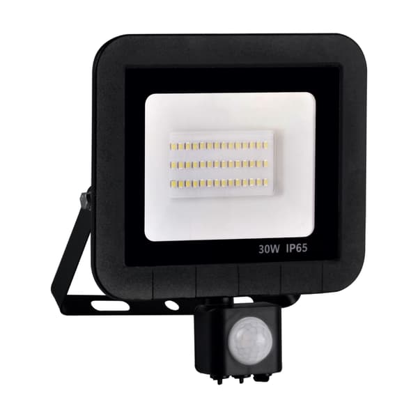 LED SMD projektør 30W PIR-sensor 6500K 120° IP65 sort 304971 Polux