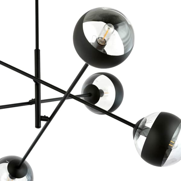 Lysekrone Emibig 6xE14 40W LINEAR 6 BLACK/STRIPE 1168/6