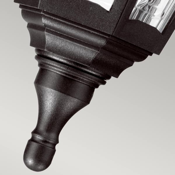 Utomhus taklampa svart E27 60W Kinsale Elstead