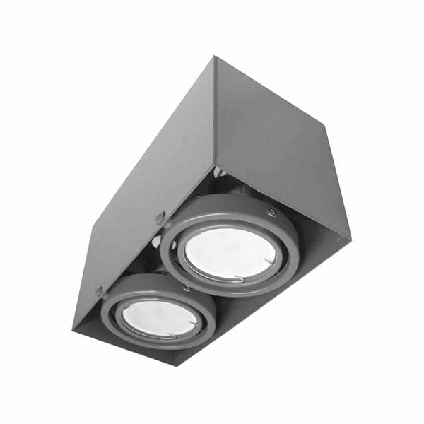 Milagro BLOCCO ML843 LED loftspot, grå, metal