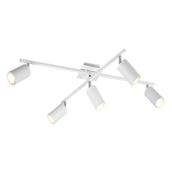 Modern ljuskrona MARLEY vit Trio 612400501