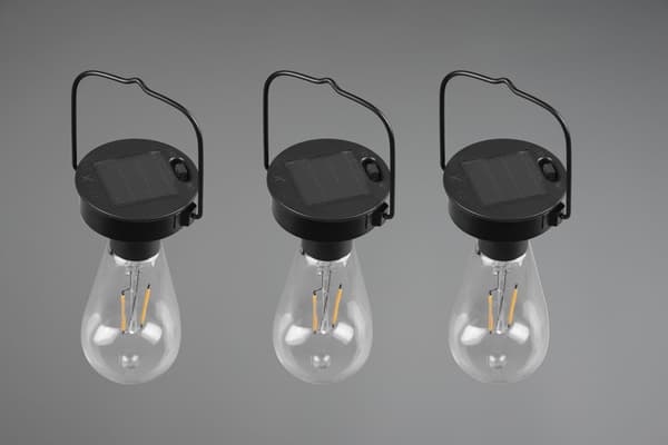 CAMPUS SOLAR bærbar udendørslampe sort RL R35146132