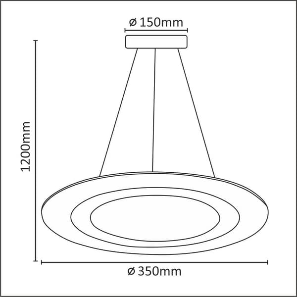 LED pendellampe 17W MIKELI 308634 Polux