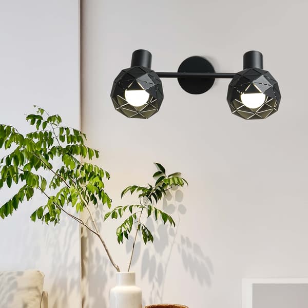 Spot Reus 2xE14 sort LP-8069/2WS BK Light Prestige