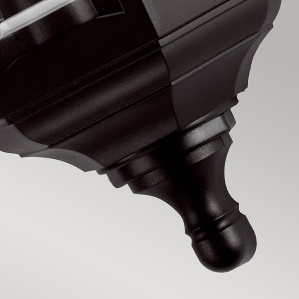 Svart utomhusvägglampa E27 60W Kinsale Elstead
