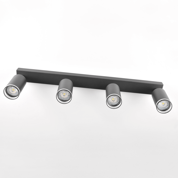 Væg- og loftslampe 4 GU10 Sort PARIS 322357 Polux