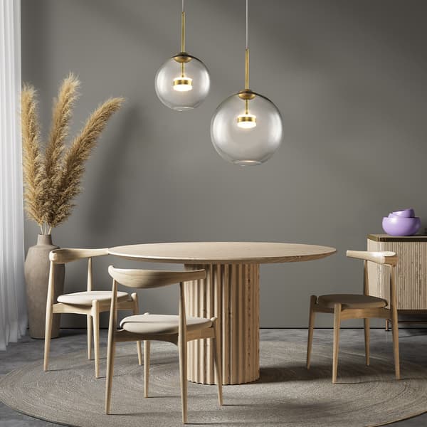 Pendellampe guld, glaskugle Cometa Maytoni MOD056PL-L12G3K