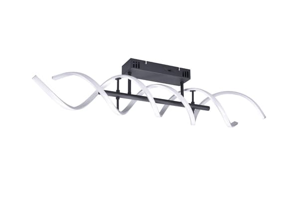Moderne loftlampe indbygget LED SEQUENCE sølv Trio 641810205