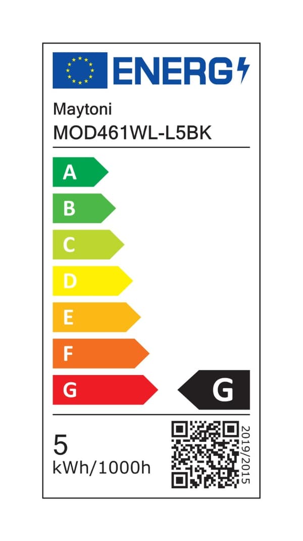 Seinävalaisin art deco musta pyöreä marmori LED 5W BASIC TEXTURE Maytoni