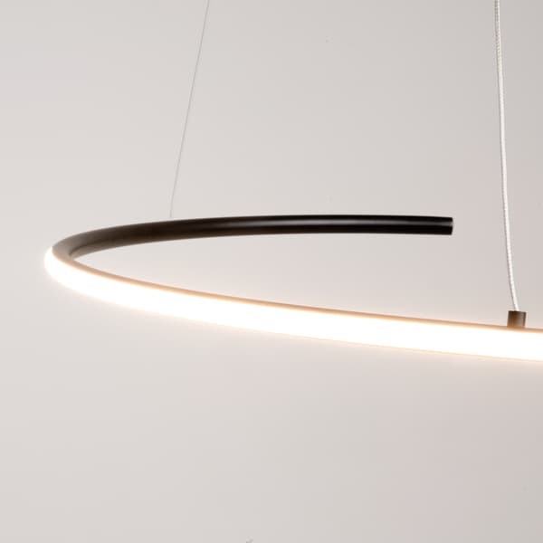 Moderne sort Curve LED 31W pendellampe Maytoni
