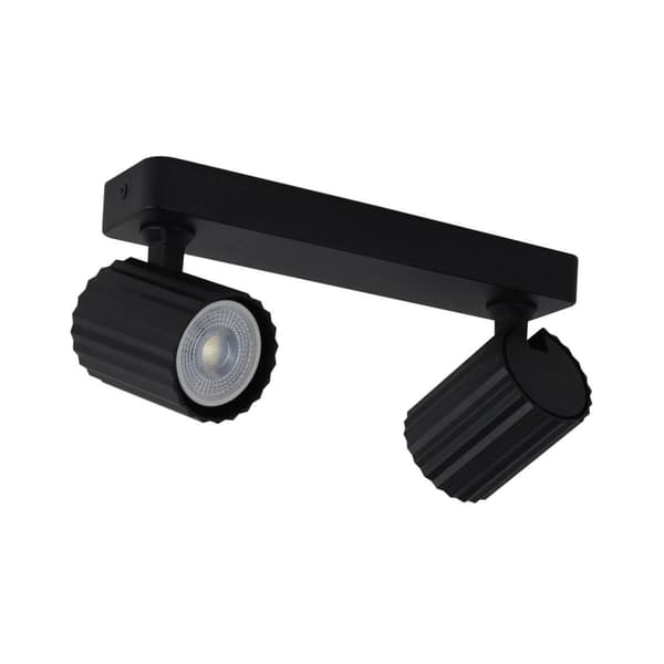 Spot Tokio 2xGU10 sort LP-787/2WS BK Light Prestige