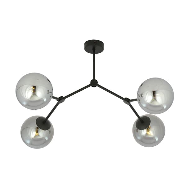 Emibig loftlampe 4xE14 40W SPACE 4 SORT/GRAFIT 1134/4