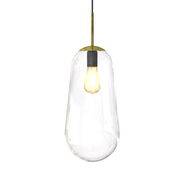 Nowodvorski PEAR L transparent glaskupa i päronform