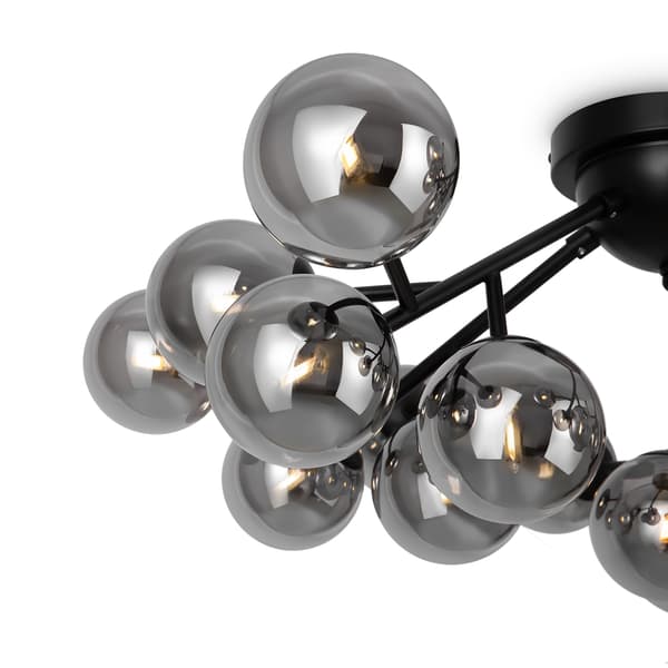 Sort loftlampe, glaskugler Dallas Maytoni MOD545CL-20B