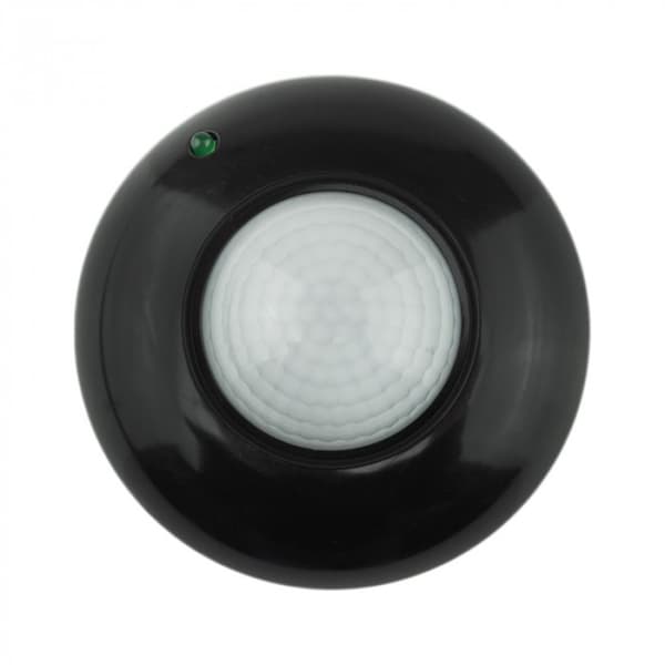 PIR bevægelsessensor til loft op til 300W IP20 sort justerbar Ecolight EC20335