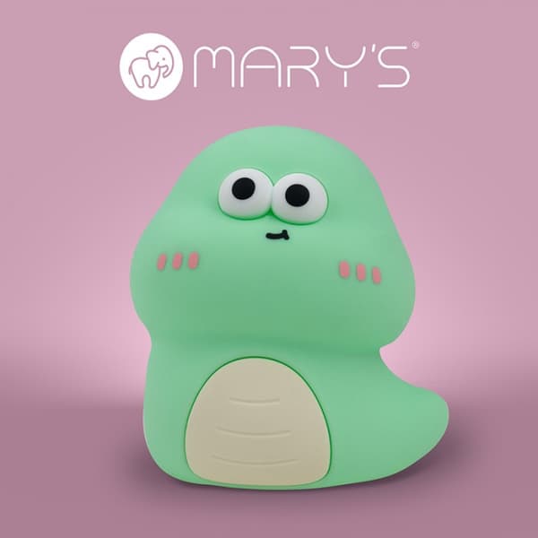 Trådløs grøn orm LED 3W Mary's natlampe til børn
