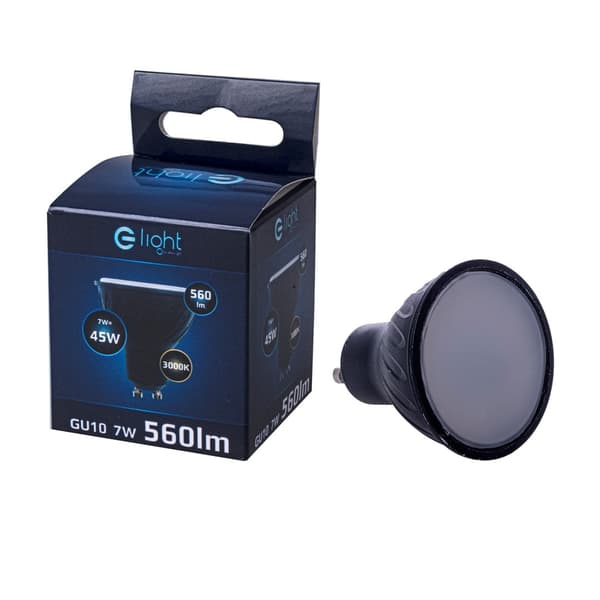 LED-pære GU10 6W sort varm Eko-light EKZA251