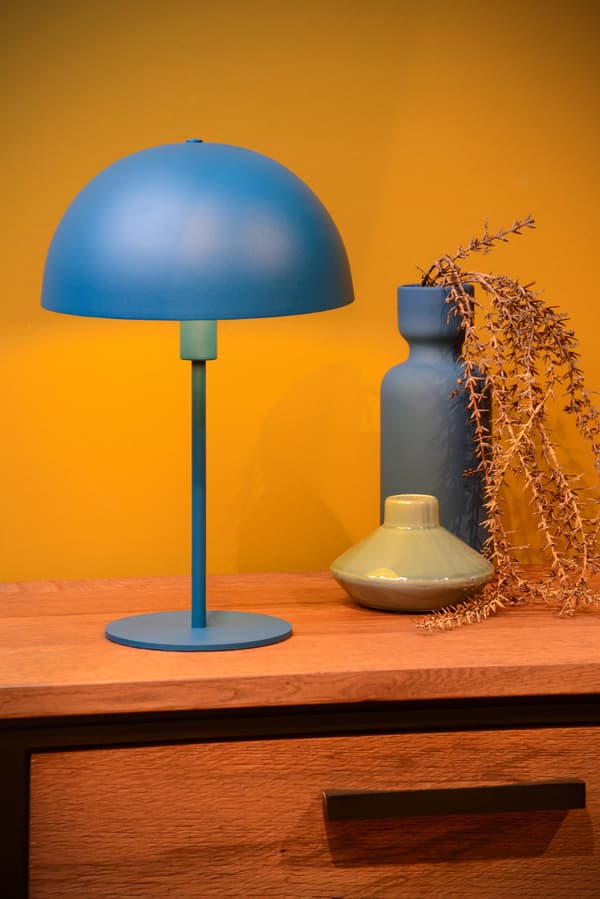 Bordlampe blå eklektisk E14 Siemon Lucide
