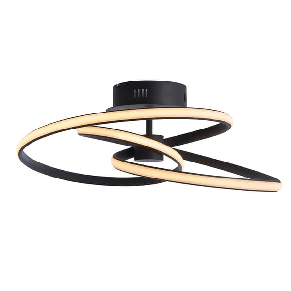 Loftlampe moderne sort LED 42W DUNE Endon