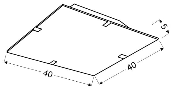 Candellux AMBIENTE 10-45331 krom loftlampe