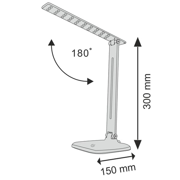 LED skrivebordslampe sort JOWI 311221 Polux