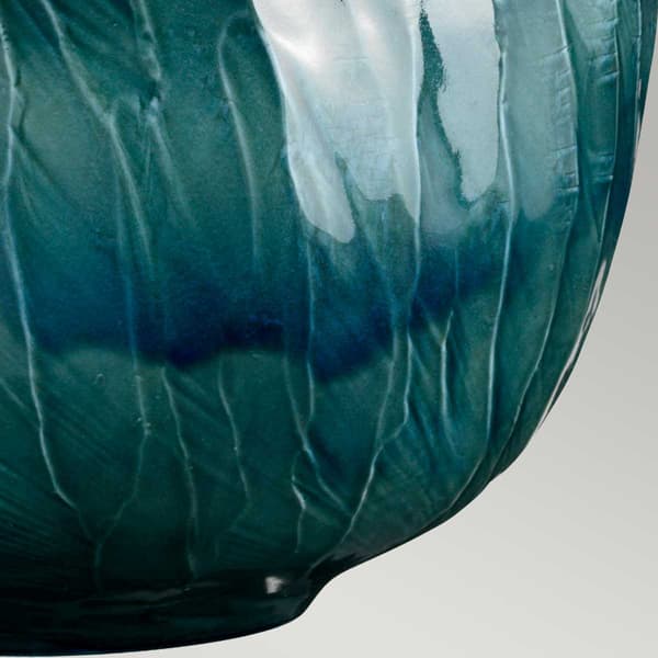 Bordslampa porslin blå rund grå Blue Globe E27 60W Elstead