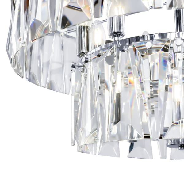 Krystal lysekrone krom Puntes Maytoni MOD043PL-12CH