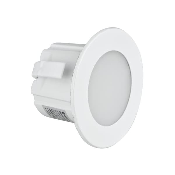 LED-trappbelysning 1.2W rund vit DPM
