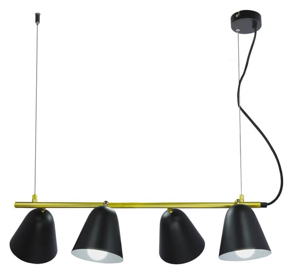 Pendellampe 4-punkts E14 4x40W sort farve 5377 Alder Rabalux