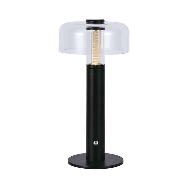 Restaurant bordlampe skrivebordslampe 1W 100lm LED USB med batteri sort