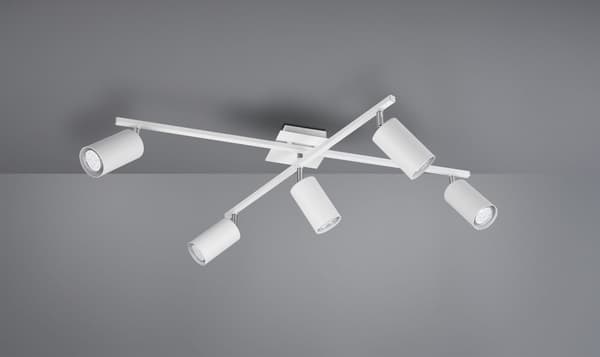 Modern ljuskrona MARLEY vit Trio 612400501