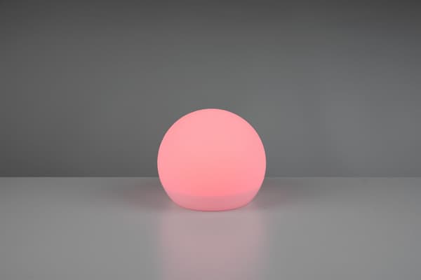 RL MELO solcellekuglelampe til haven, hvid, Ø20 cm