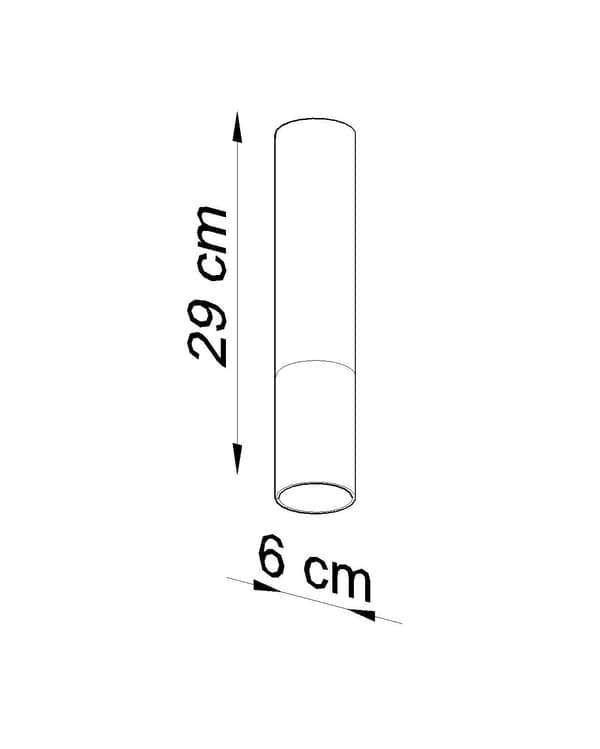LOOPEZ loftlampe sort/krom fra Sollux Lighting model SL.0939