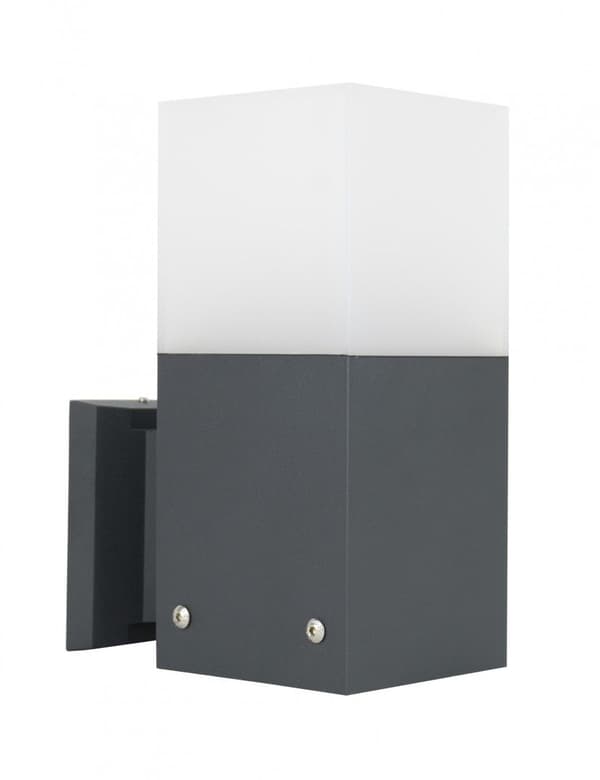 Ulkoseinävalaisin 1xE27 tummanharmaa IP44 SU-MA Cube CB-MAX K DG