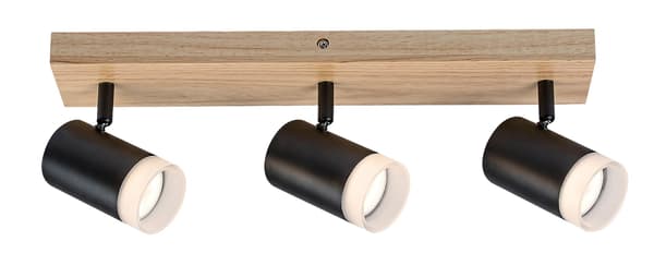 Spotlight eg / sort GU10 3X5W Toras 73123 Rabalux