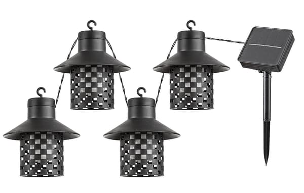Dekorative solcelle LED havelamper 0.1W Ximpu sort 77003 Rabalux