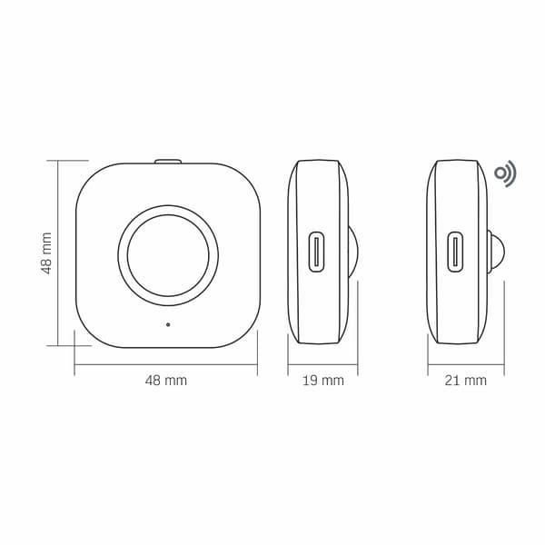 Videx USB-C uppladdningsbara trådlösa trapplampor med rörelsesensor