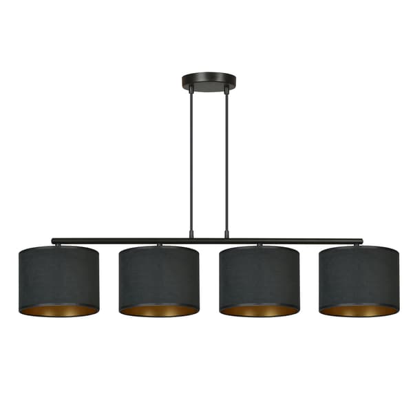 Emibig Lysekrone 4xE27 60W HILDE 4 BL BLACK 1054/4