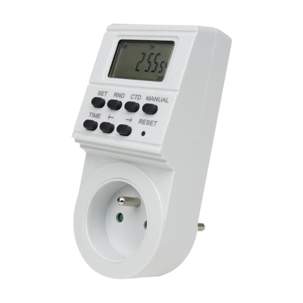 Elektronisk timer, veckoschema, strömbrytare 1800W Ecolight