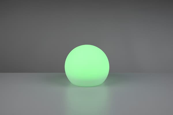 RL MELO solcellekuglelampe til haven, hvid, Ø20 cm