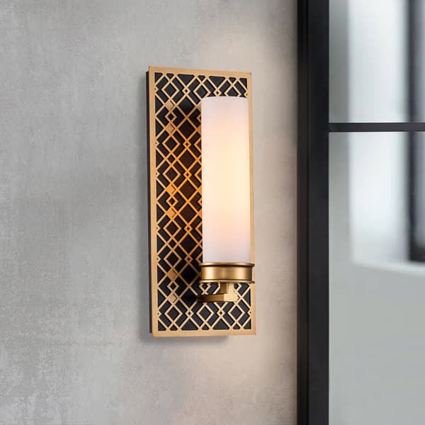 Design badrumsvägglampa guld Ziggy 1xE27 40W Elstead
