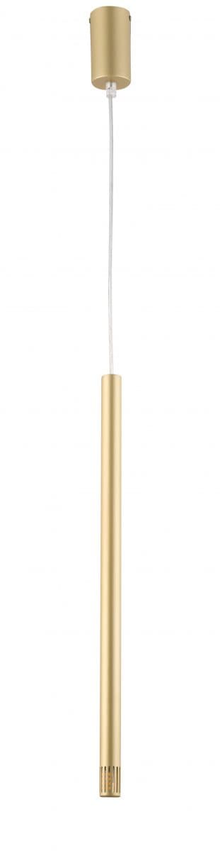 Moderne guld rør pendel til stuen Sopel Laser 1xG9 3W Sigma Lighting