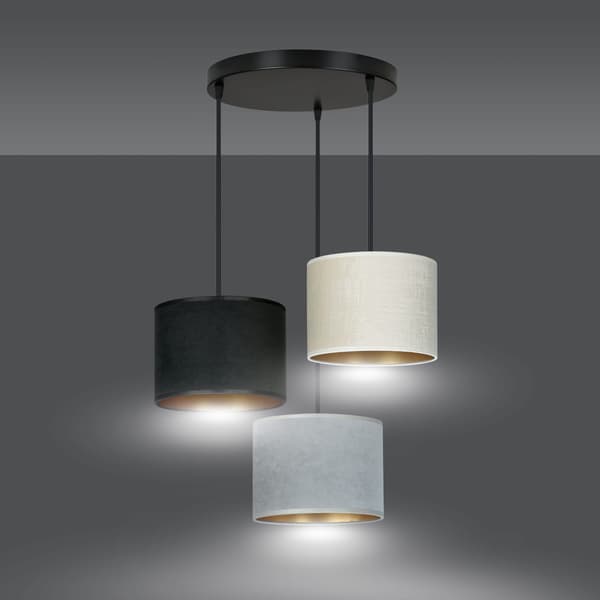 Lysekrone Emibig 3xE27 60W HILDE 3 BL PREMIUM MIX 1055/3PREM