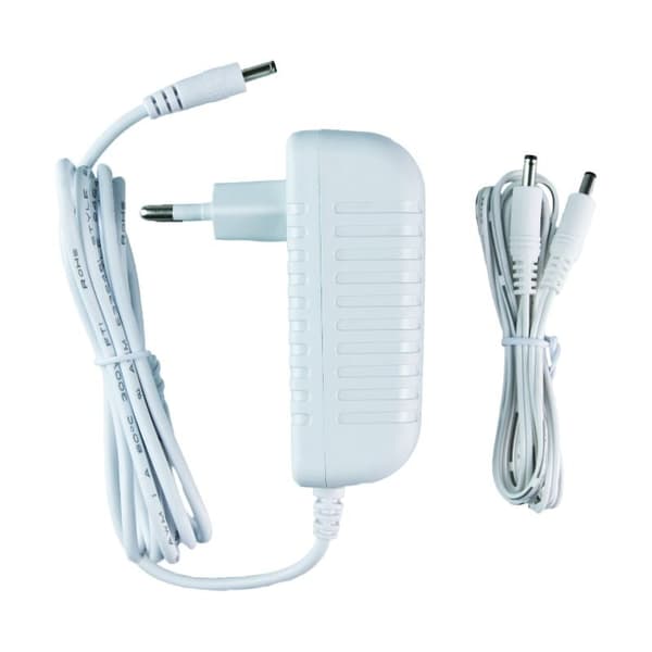 2-pack 60 cm långa vita LED-underskåpslampor 9W med rörelsesensor och strömadapter DPM