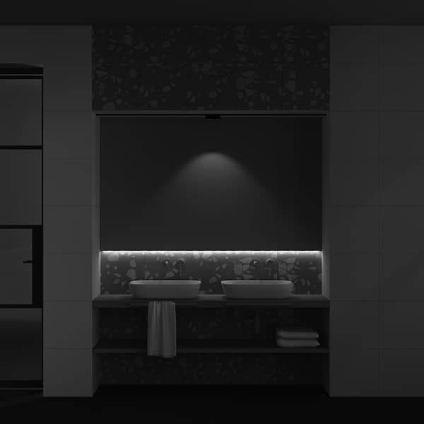 1-vaiheinen musta lineaarinen LED-kohdevalaisin 6W 3000K POINTS Maytoni Technical