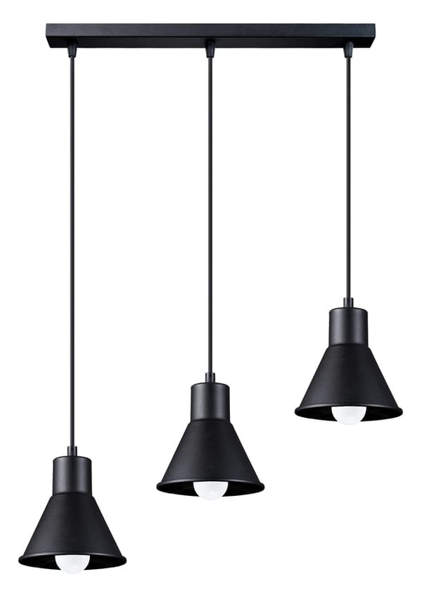 TALEJA 3 sort lysekrone E27 Sollux Lighting model SL.0986