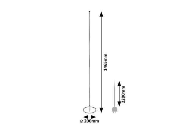 LED gulvlampe 18W Luigi 74005 Rabalux